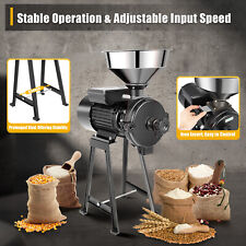 Electric Grinder Mill Machine Corn Grain Wheat Cereal Feed Wet Dry Mill 3000w