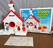 Vintage Snoopy Sno Cone Machine Snow Cone Maker Shaved Ice Machine Playskool