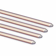 Nvent Erico 615840 Pointed End Ground Rod 58 In Dia 4 Ft L Copper Bonded