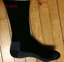 12 Pairs Mens Black Snap On Tools Crew Socks Large Free Shipping To Usa New