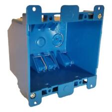 2 Gang 25 Cu In Blue Pvc Old Work Electrical Outlet Switch Box Renovation Wings