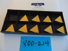 9 Pieces Of New Tin-coated Cobra Tpg432 Cm14 Carbide Inserts