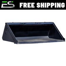 66 Smooth Bucket Low Profile Skid Steer Quick Attach- Free Shipping