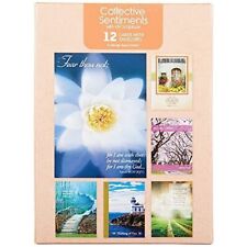 Paper Craft Ig98644-re Religious Sympathy Card Assortment Box Set With Envelo...