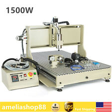 Usb Vfd 4 Axis 6090 Router Cnc Engraver Engraving Milling Carving Machine 1.5kw
