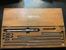 Vintage Starrett 124-c Solid Rod Inside Bore Micrometer Set