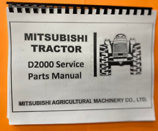 2000 Tractor Service Parts Manual Fits Mitsubishi D2000 Farm Tractor