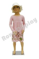 Child Plastic Realistic Mannequin Dress Form Display Ps-kd-5free Wig