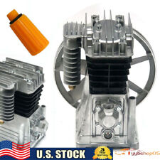 3hp Air Compressor Head Pump Motor Piston Twin Cylinder With Silencer 2.2kw