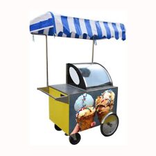 Kolice Gelato Hand Push Cartsnack Food Cartstreet Food Vending Tricycle