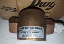 Dwyer Instruments Midwest Sight Flow Indicator Model Sfi 100 34 Bronze New