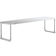 18w X 72l X 19h Stainless Steel Single Deck Overshelf For Work Prep Tables