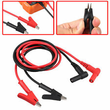 Electronic Test Lead Banana Plug To Alligator Clip Cable For Multimeter 3.28ft