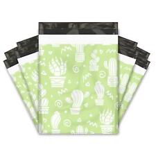 12x15 50 Green Cactus Designer Poly Mailers Shipping Envelopes Premium Prin...