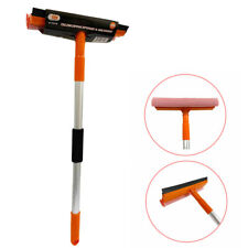 Telescopic Extendable Window Squeegee Long Handle Washer Scrubber Cleaner Wiper