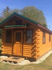 Amish Built Solid Pine Log Cabin With Kitchenbathroom