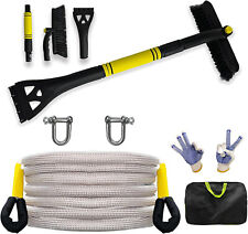Kinetic Recovery Tow Rope  Detachable Snow Brush And Ice Scraper