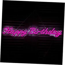 Happy Birthday Led Neon Signs Art Wall Lights For Beer Bar Club Bedroom Pinkhb