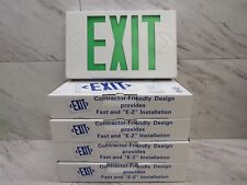 4x Topaz Green Emergency Exit Led Sign Led Exit Sign With Battery Esledgwb