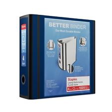 Staples Better 4-inch 3 Ring View Binder Blue 1618290