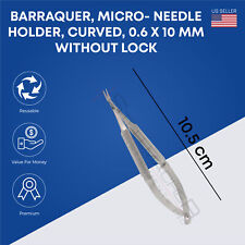 Barraquer Micro-needle Holder Curved 0.6 X 10 Mm Without Lock