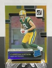 2022 Donruss Premium Press Proof Christian Watson Rated Rookie Packers