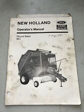 Ford New Holland 851 Round Baler Manual