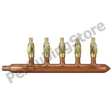 5 Port 12 Pex Manifold With Valves By Sioux Chief 672xv0590 Closed