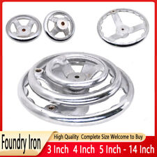 3 - 14 Round Iron Hand Wheel Chrome Plated Handwheel For Milling Machine Lathe