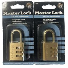 Master Lock Padlock 630d Set Your Own Combination Luggage Lock 316 Lot Of 2