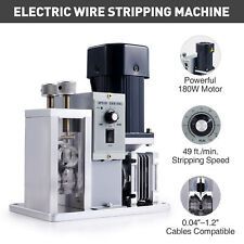 Creworks Electric Wire Stripping Machine W 4 Channels 8 Speeds For 130 Mm Wires