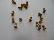 Brass Oval Head Slotted Machine Screws. 1224 X 716 15 Pcs. New
