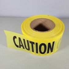 Caution Tape Roll 3 Wide Yellow With Black Letters Barricade Tape