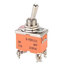 2x E-ten1221 4-pin Toggle Flick Switch Dpst On-off 15a 250vac