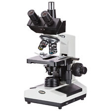 Amscope 40x-2500x Trinocular Compound Microscope Mult-use Biological Lab Clinic