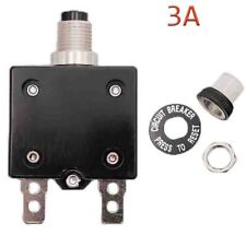 Universal 3 Amp Push Button Thermal Circuit Breaker 12-50v Dc 125-250v Volt Ac