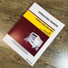New Holland 855 Round Baler Operators Manual Owners Maintenance Sn Before-706837