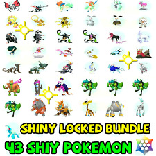 Shiny Locked Pokemon Bundle 43 Shiny Pokemon Teal Mask Indigo Disk New Shiny