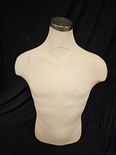 Male Mannequin Torso - Cloth Covered Fiberglass - Gently Used - No Stand