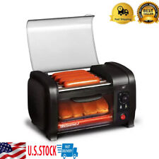 Roller Hot Dog Grill Oven Bun Toaster Warmer Machine Cooker Sausage Kitchen Us