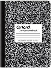 Composition Notebook College Ruled Paper 9-34 X 7-12 Black Marble Covers