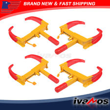 4pcs For Auto Car Truck Tow Anti-theft Wheel Lock Clamp Boot Tire Claw Trailer