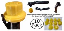 10x Blitz Yellow Spout Cap Fits Self-venting Gas Can Spouts 900302 900092 900094