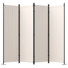 4 Panel Room Divider Privacy Partition Screen Freestand For Office Home White