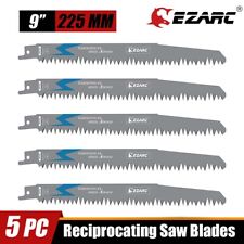Ezarc 9 Wood Pruning Reciprocating Saw Blades 5tpi Sharp Ground Teeth 5-pack Us