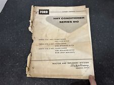 Ford Hay Conditioner Series 510 Owners Manual