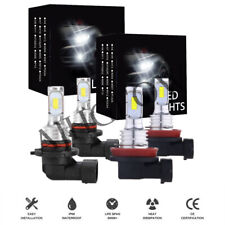 Combo 6500k White 9005h11 Led Headlight Bulbs Highlow Beam Kit 120w 16000lm