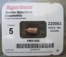 Hypertherm Genuine Powermax 1650 Plasma Cutter 100 Amp Gouging Nozzles 220063
