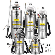 Vevor Stainless Steel Sprayer 11.5233.5 Gal 1.5-4.0bar Adjustable Nozzle