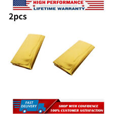 2pcs Gold Reflective Sheet For Car Firewall Hood Heat Shield Barrier 12 X 24
